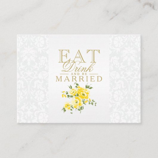 Vet, Drink en geelbruin zijn - Ontvangst Informatiekaartje (Voorkant)