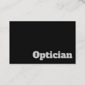 Vet & Duidelijk Optician & Optometrist Ontwerp Visitekaartje (Voorkant)