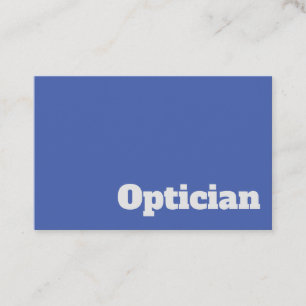 Vet & Duidelijk Optician & Optometrist Ontwerp Visitekaartje