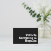 Vet & duidelijk voertuig Onderhoud & Reparaties On Visitekaartje (Staand voorkant)