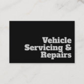 Vet & duidelijk voertuig Onderhoud & Reparaties On Visitekaartje (Voorkant)
