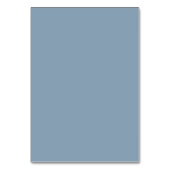 Vet Dusty Blue Retro Custom Wedding Place Card Kaart (Achterkant)