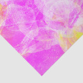 Vet Eclectisch Roze en Geel Abstract Tissuepapier (Detail)