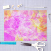 Vet Eclectisch Roze en Geel Abstract Tissuepapier (Craft)