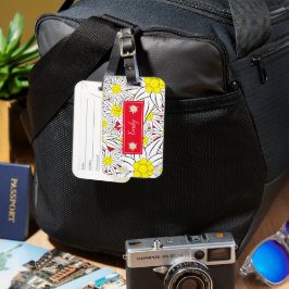 Vet Edelweiss-Bagagelabel met naam Bagagelabel