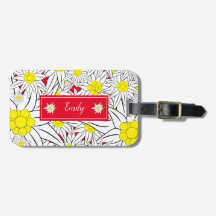 Vet Edelweiss-Bagagelabel met naam