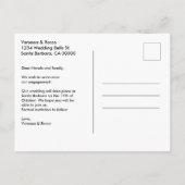 Vet een ring erop om de DAte redden Aankondigingskaart (Achterkant)