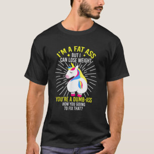 Vet Eenhoorn ontwerp Ik kan gewicht verliezen Sarc T-shirt