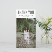 Vet Eenvoudig Afstuderen Dankuwel Bedankkaart (Staand voorkant)