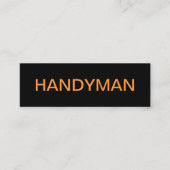 Vet Eenvoudig Handyman Bedrijfsoproepkaarten Mini Visitekaartje (Voorkant)