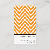 VET EENVOUDIG MODERN chevron patroon fris sinaasap Visitekaartje (Achterkant)