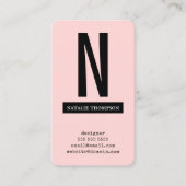 Vet Eenvoudig Trendy Professioneel Modern Minimali Visitekaartje (Voorkant)