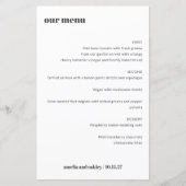 Vet Eenvoudig Zwart Wit Eenvoudig Aangepaste Bruil (Voorkant)