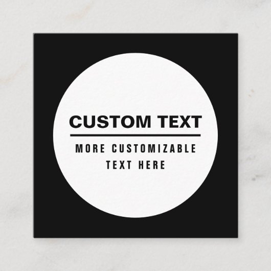 Vet Eenvoudige  Tekst Sjabloon (Voorkant)