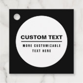 Vet Eenvoudige Tekst Sjabloon Bedankjes Labels (Voorkant)