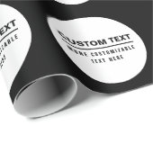 Vet Eenvoudige  Tekst Sjabloon Cadeaupapier (Rol Hoek)