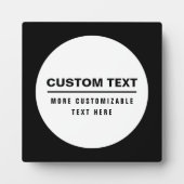 Vet Eenvoudige  Tekst Sjabloon Fotoplaat (Voorkant)