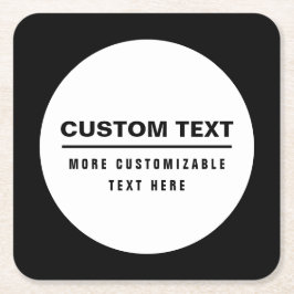 Vet Eenvoudige  Tekst Sjabloon Kartonnen Onderzetters