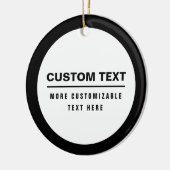 Vet Eenvoudige Tekst Sjabloon Keramisch Ornament (Links)