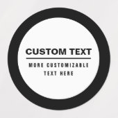 Vet Eenvoudige Tekst Sjabloon Labels (Design 2)