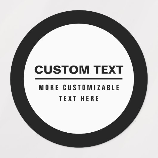 Vet Eenvoudige Tekst Sjabloon Labels (Design 1)