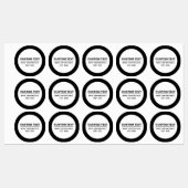 Vet Eenvoudige Tekst Sjabloon Labels (Vel)