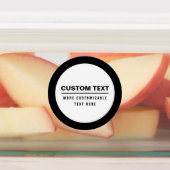 Vet Eenvoudige Tekst Sjabloon Labels (Aangebracht)