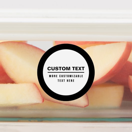 Vet Eenvoudige Tekst Sjabloon Labels (Aangebracht)