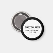 Vet Eenvoudige Tekst Sjabloon Magneet (Voorkant / Achterkant)