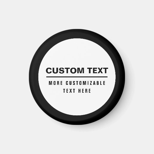 Vet Eenvoudige Tekst Sjabloon Magneet (Voorkant)