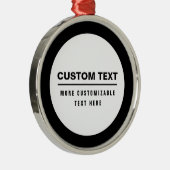 Vet Eenvoudige  Tekst Sjabloon Metalen Ornament (Rechts)