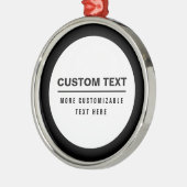 Vet Eenvoudige  Tekst Sjabloon Metalen Ornament (Links)