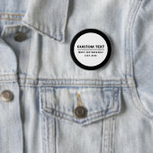 Vet Eenvoudige  Tekst Sjabloon Ronde Button 5,7 Cm (In situ)