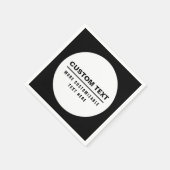 Vet Eenvoudige  Tekst Sjabloon Servet (Hoek)