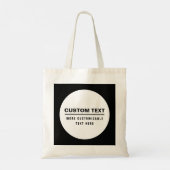 Vet Eenvoudige Tekst Sjabloon Tote Bag (Achterkant)