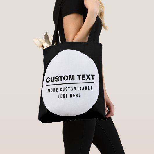 Vet Eenvoudige  Tekst Sjabloon Tote Bag (Dichtbij)