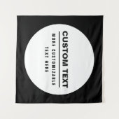 Vet Eenvoudige  Tekst Sjabloon Wandkleed (Voorkant (horizontaal))