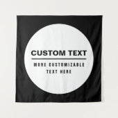 Vet Eenvoudige  Tekst Sjabloon Wandkleed (Voorkant)