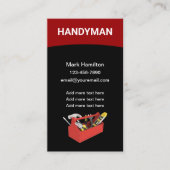 Vet eenvoudige verticale handbediening Visitekaart Visitekaartje (Voorkant)