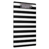 Vet eenvoudige zwarte en witte strepen klembord (Rechts)