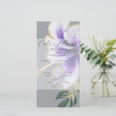 Vet Elegant Amethist Paarse Bloemen (Staand voorkant)