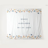 Vet Elegant Bloemen Bruiloft Achtergrond Wandkleed (Voorkant (horizontaal))