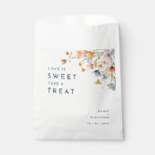 Vet Elegant Bloemen Bruiloft Bedankzakje (Voorkant)