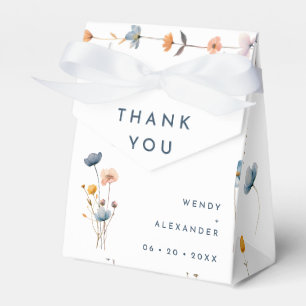 Vet Elegant Bloemen Bruiloft Dank u Bedankdoosjes