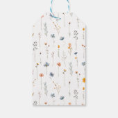 Vet Elegant Bloemen Bruiloft Dank u Cadeaulabel (Achterkant)