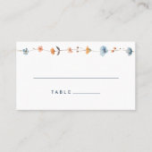 Vet Elegant Bloemen Bruiloft Flat Plaatskaartje (Voorkant)