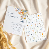 Vet Elegant Bloemen Bruiloft Uitnodiging