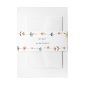 Vet Elegant Bloemen Bruiloft Uitnodigingen Wikkel (Voorkant Voorbeeld)