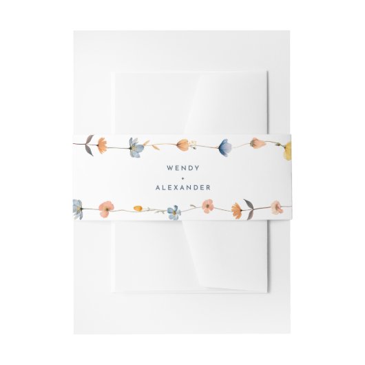 Vet Elegant Bloemen Bruiloft Uitnodigingen Wikkel (Voorkant Voorbeeld)