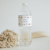 Vet Elegant Bloemen Bruiloft Waterfles Etiket